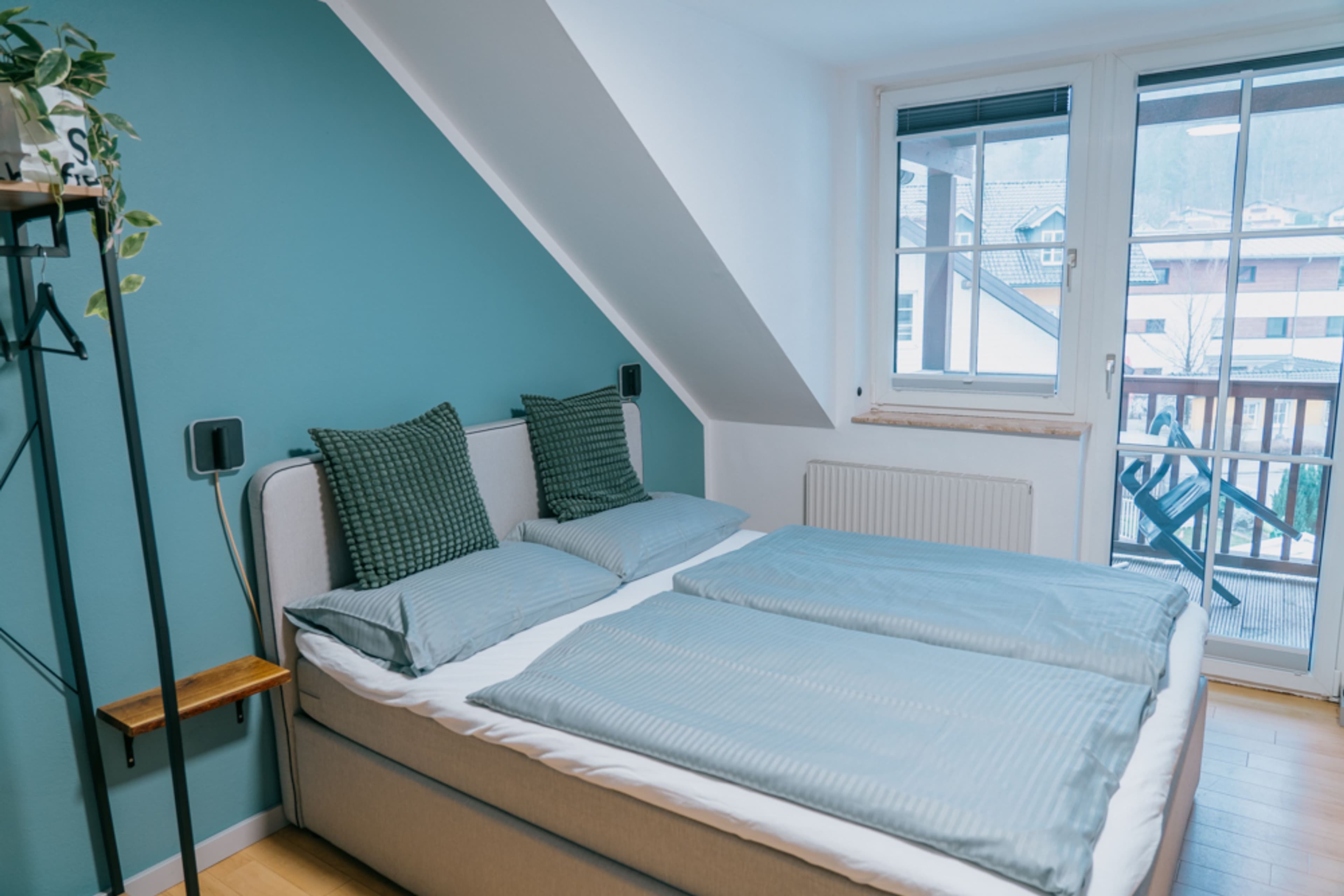 Apartment 8 mit Balkon und Blick auf den Untersberg